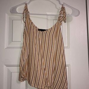 Striped F21 crop top